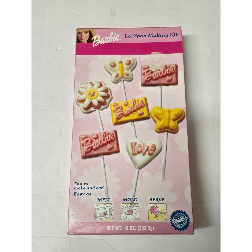 Vintage 2002 Wilton Barbie Lollipop Making Candy Mold Only Butterfly Heart